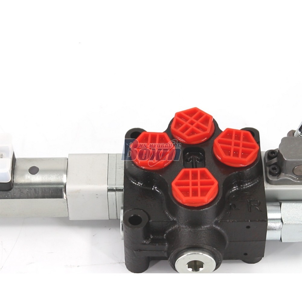 Q45 Électroaimant manuel et push-pull 1 tiroir Vanne directionnelle monobloc detail image